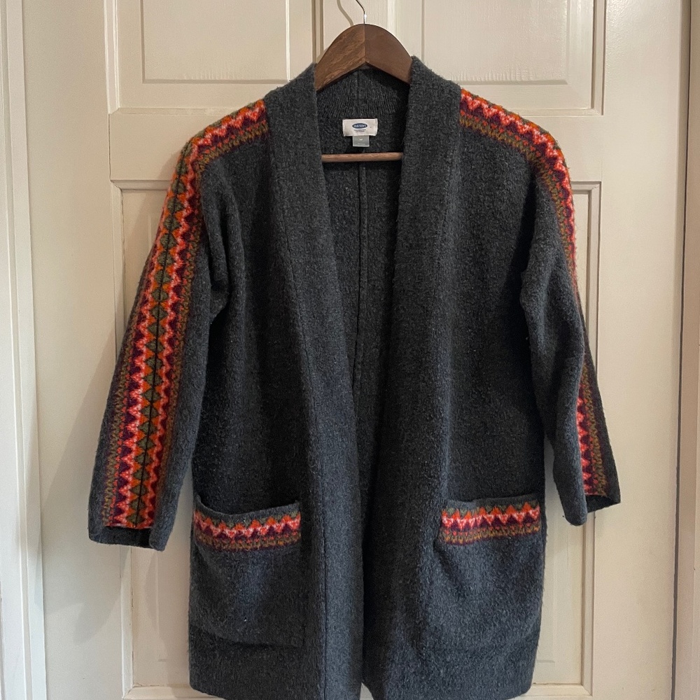 M-L open cardigan